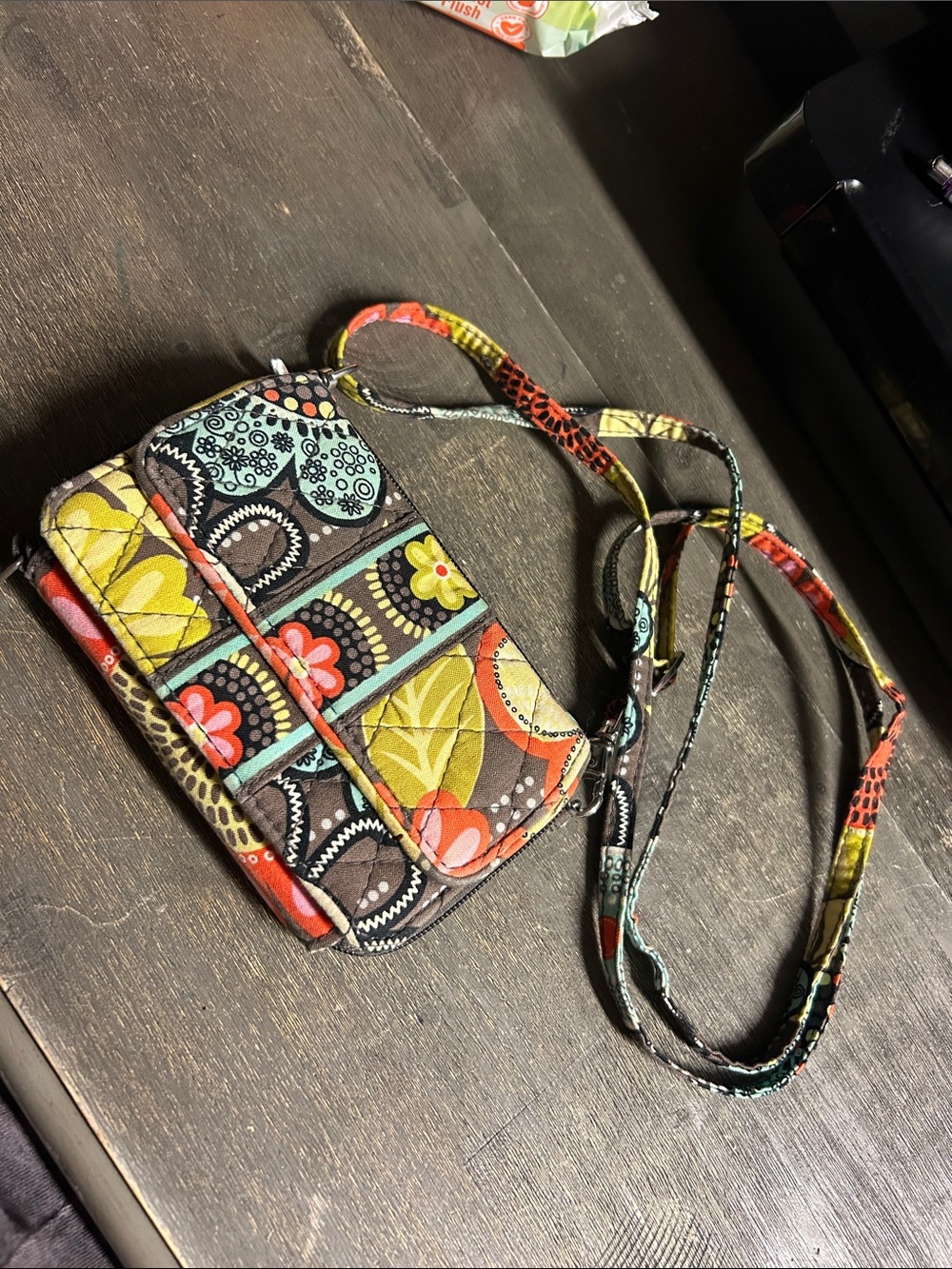Vera Bradley Quilted Floral Patch Crossbody Bag